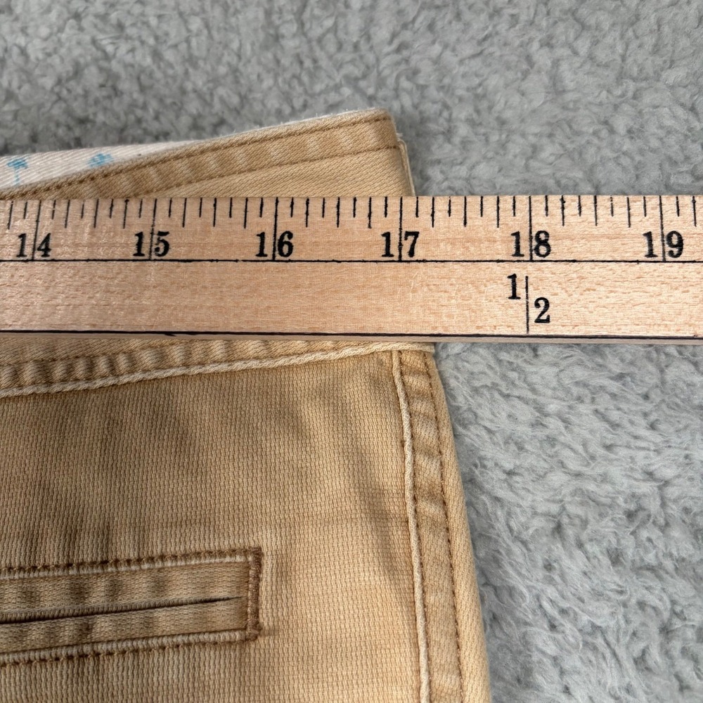 Hollister Y2K Women's Size 9 Tan Flare Leg Casual‎ Pants Stretch Cotton Blend - Picture 3 of 9